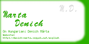 marta denich business card